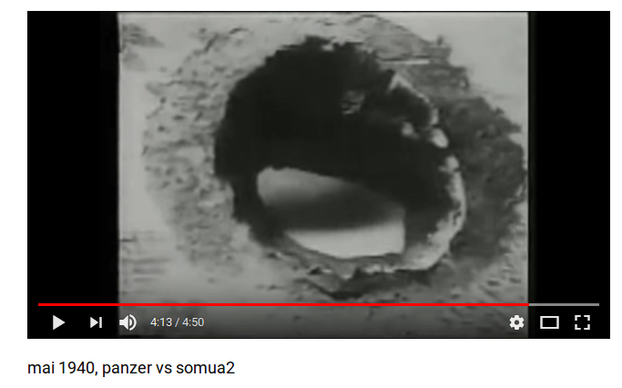 German shell 70 mm of armour