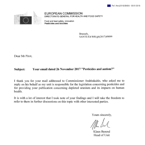 lettre Andriukaitis